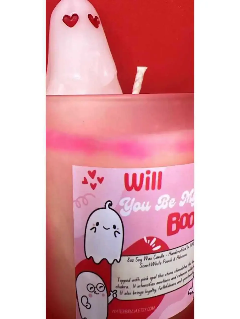 Will You Be My Boo candle, Romantic candle